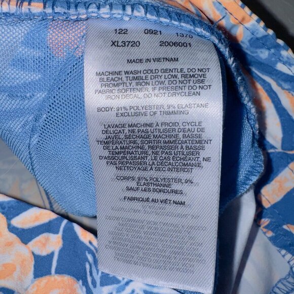 Columbia Men's Floral Print Stretchy Pull On PFG 5'' inseam Shorts size large - Picture 4 of 5